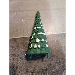 Snow pine tree village accessory